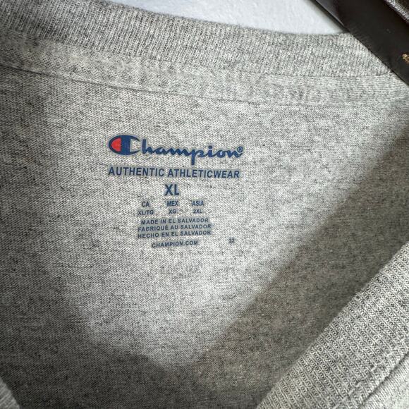 Harvard Crimson Champion High Motor Pullover Sweatshirt Heather Gray Sz XL New - Picture 6 of 8